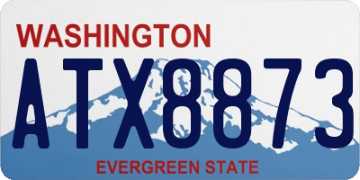 WA license plate ATX8873