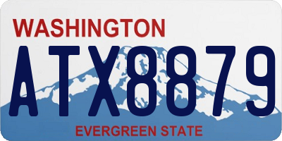WA license plate ATX8879