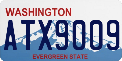 WA license plate ATX9009