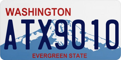 WA license plate ATX9010
