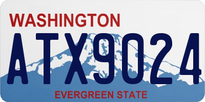 WA license plate ATX9024