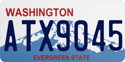 WA license plate ATX9045