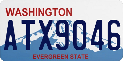 WA license plate ATX9046