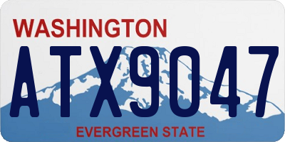 WA license plate ATX9047