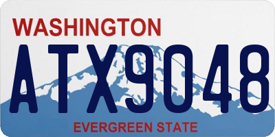 WA license plate ATX9048