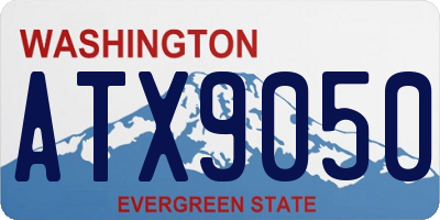 WA license plate ATX9050