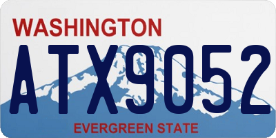 WA license plate ATX9052
