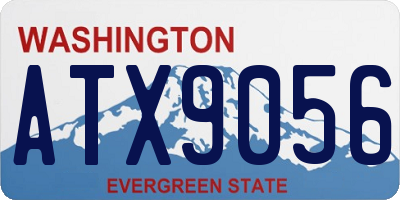 WA license plate ATX9056