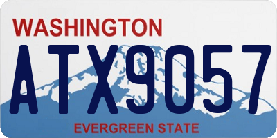 WA license plate ATX9057