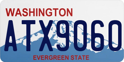 WA license plate ATX9060