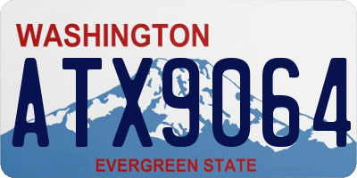 WA license plate ATX9064