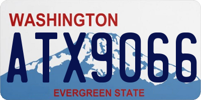 WA license plate ATX9066
