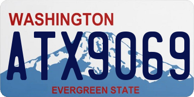 WA license plate ATX9069