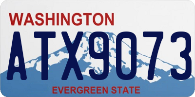 WA license plate ATX9073