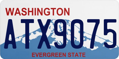 WA license plate ATX9075