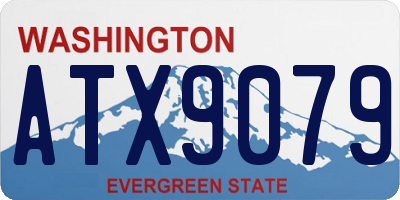 WA license plate ATX9079