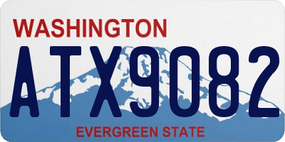 WA license plate ATX9082