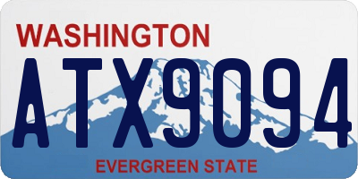 WA license plate ATX9094