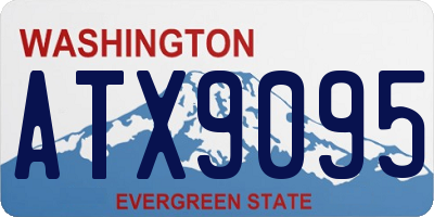 WA license plate ATX9095