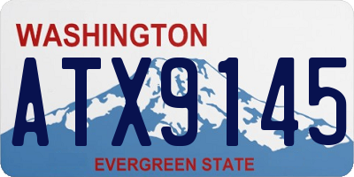 WA license plate ATX9145