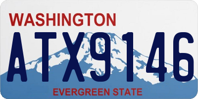 WA license plate ATX9146