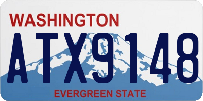 WA license plate ATX9148