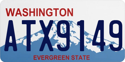 WA license plate ATX9149