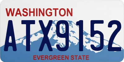 WA license plate ATX9152
