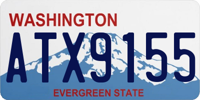 WA license plate ATX9155