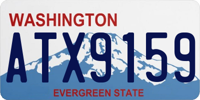 WA license plate ATX9159