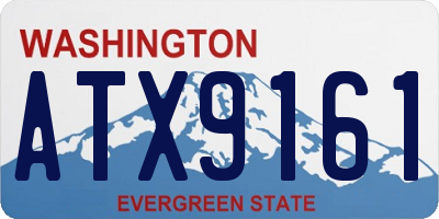 WA license plate ATX9161