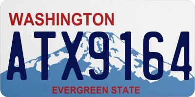 WA license plate ATX9164