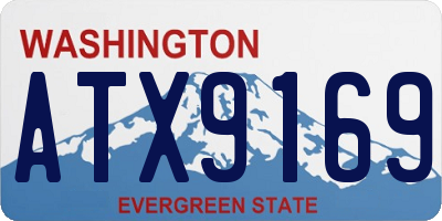 WA license plate ATX9169