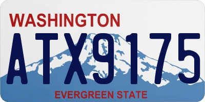 WA license plate ATX9175