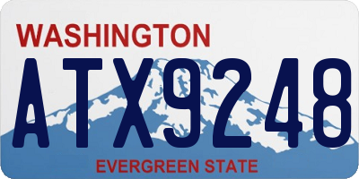 WA license plate ATX9248