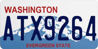 WA license plate ATX9264