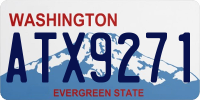 WA license plate ATX9271