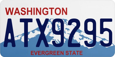 WA license plate ATX9295