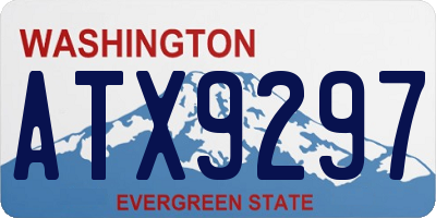 WA license plate ATX9297