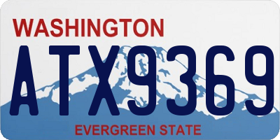 WA license plate ATX9369