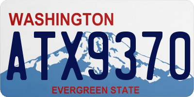 WA license plate ATX9370