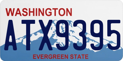WA license plate ATX9395
