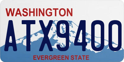 WA license plate ATX9400