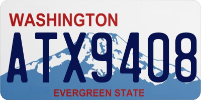 WA license plate ATX9408
