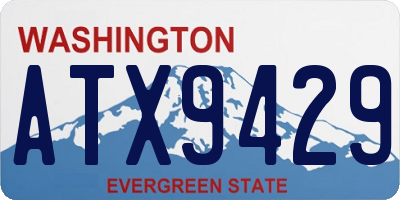 WA license plate ATX9429