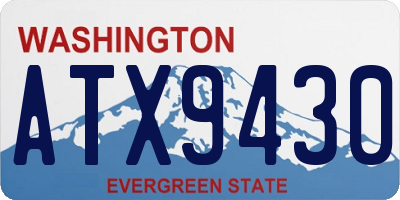 WA license plate ATX9430