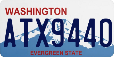WA license plate ATX9440