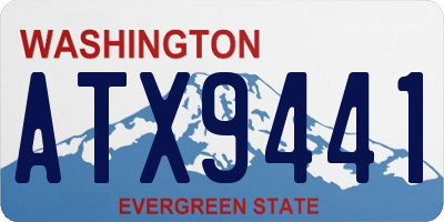 WA license plate ATX9441