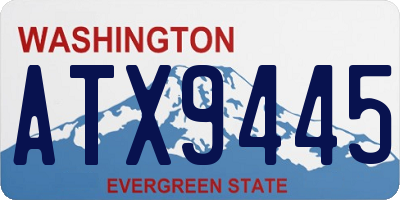 WA license plate ATX9445
