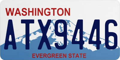 WA license plate ATX9446